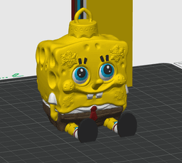 Spongebob Ornament - Cute Christmas Tree Decoration - No Supports 3D Print STL/3MF 3d model