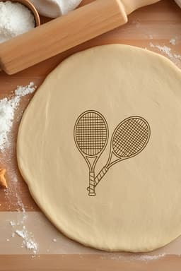 Tennis Cookie Cutter, Biscuit Cutter 3d model