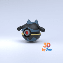 Riolu Pokeball 3d model