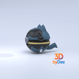 Riolu Pokeball 3d model