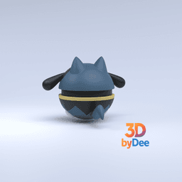 Riolu Pokeball 3d model