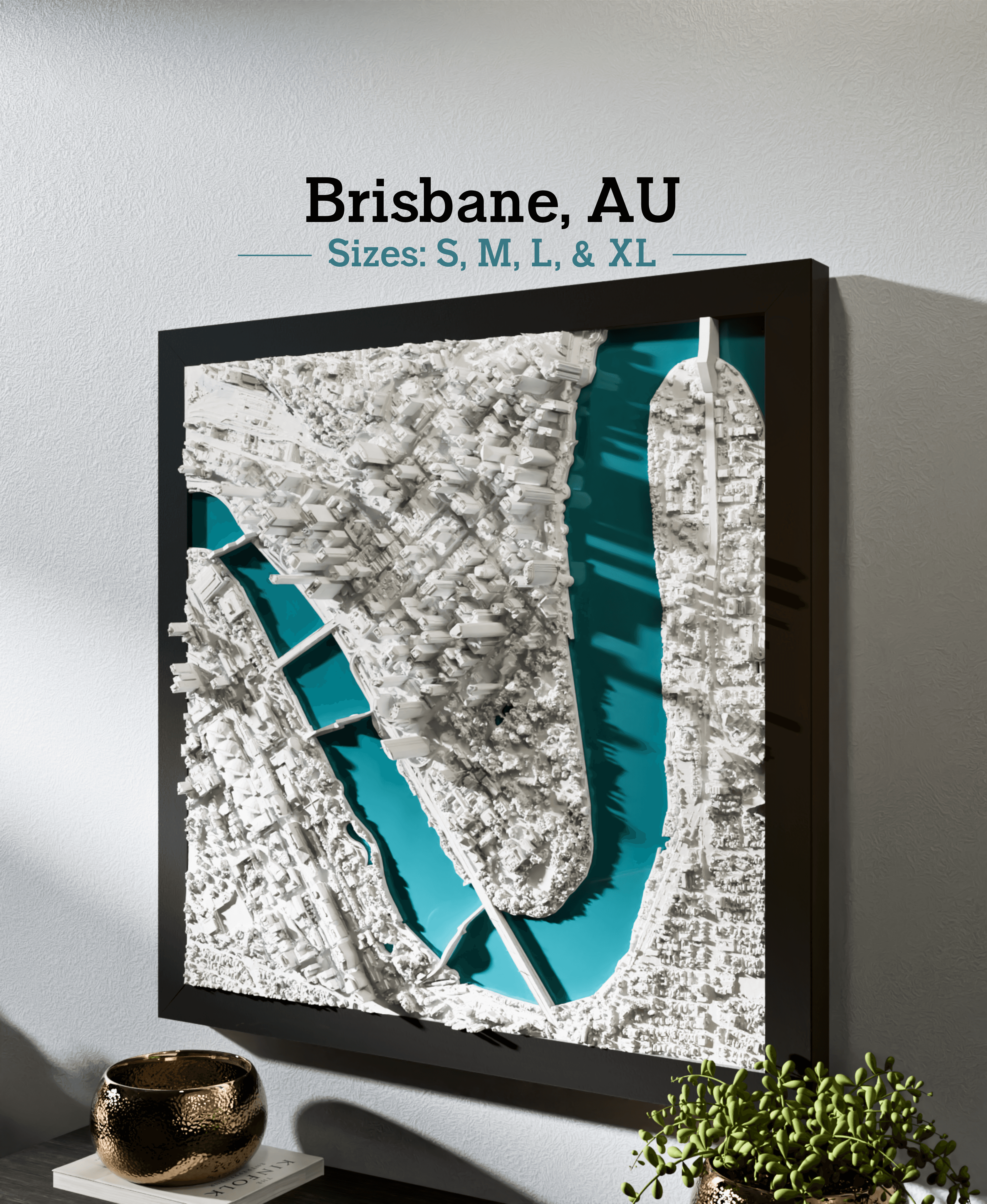 Brisbane, Australia - S, M, L, & XL 3d model
