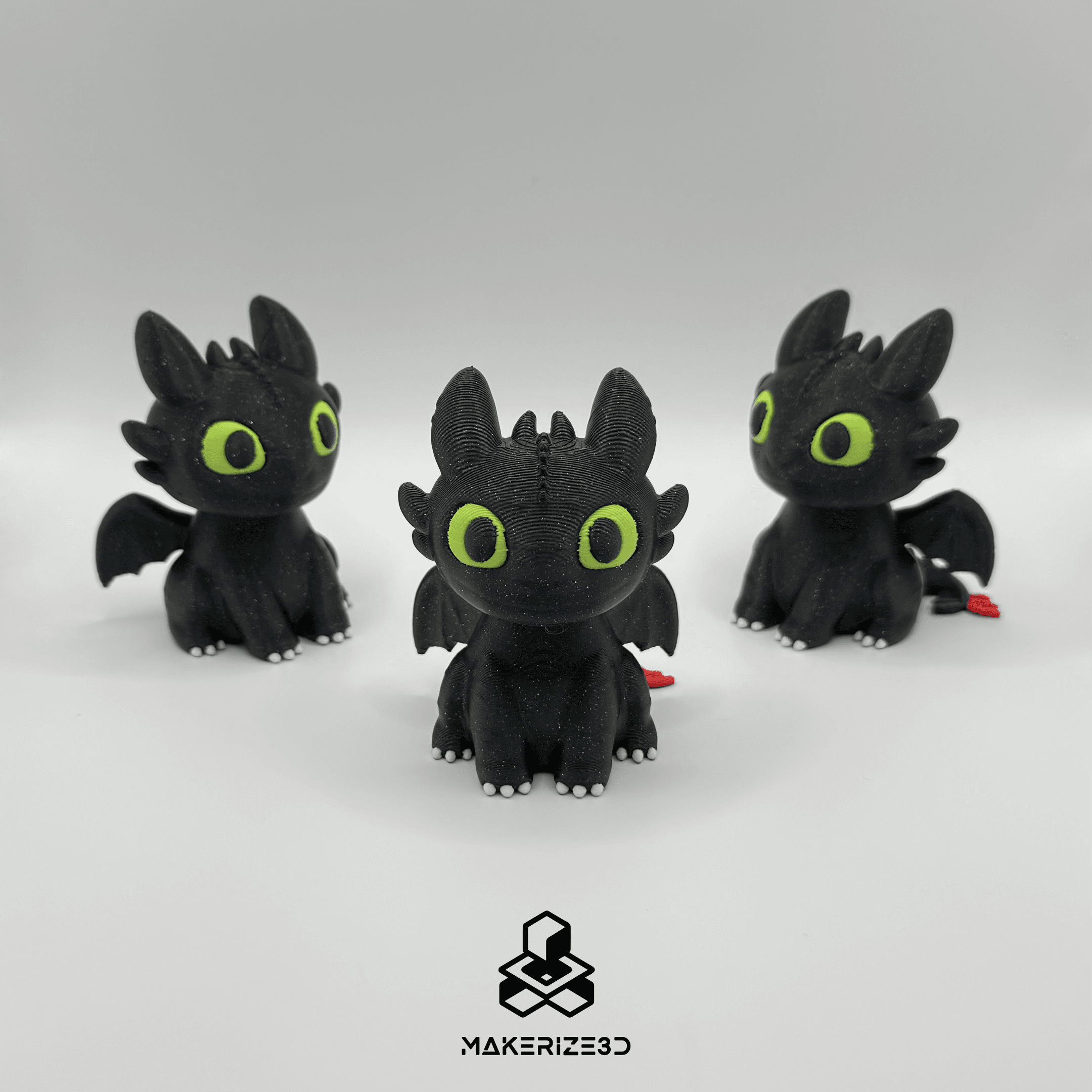 Toothless and Light Fury 3d model
