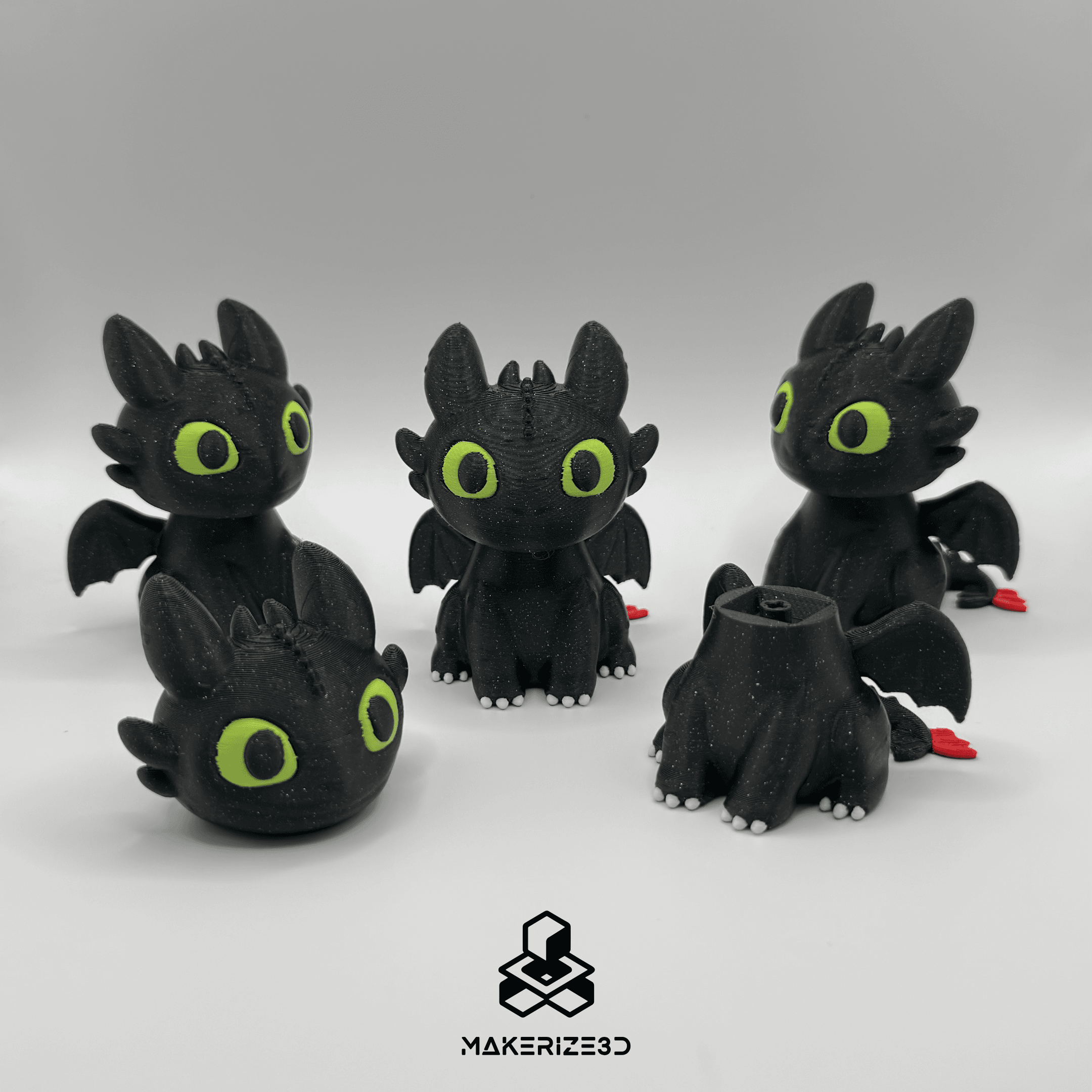 Toothless and Light Fury 3d model