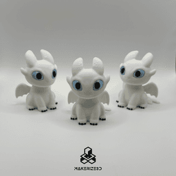 Toothless and Light Fury 3d model