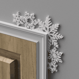 Snowflake Door Topper 3d model