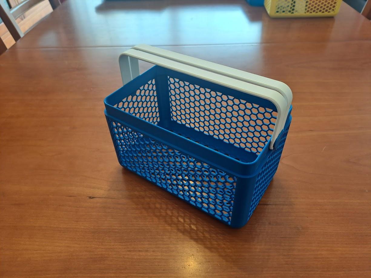 Print-in-Place Basket with Handles 3d model