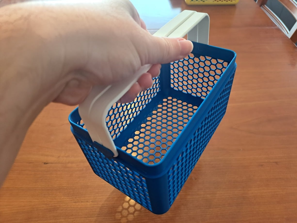 Print-in-Place Basket with Handles 3d model