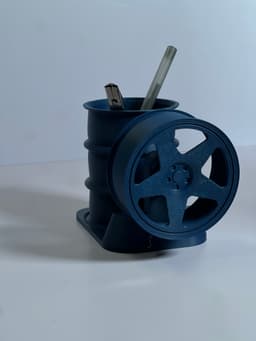 FREE KnP Inspired Wheel Pen Holder 3d model