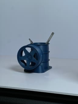 FREE KnP Inspired Wheel Pen Holder 3d model