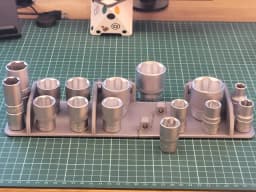 IKEA SKADIS - BIG Ratchet / Socket Wrench organizer + tools 3d model