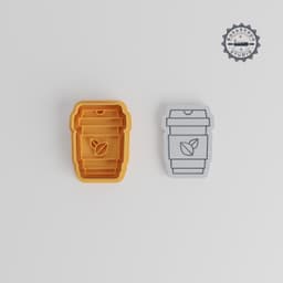Green Tea Cookie Cutter & Stamp, 6-Piece Set for Fondant, S/M/L Sizes, Perfect Tea-Themed Baking PRODUCT_4301 3d model