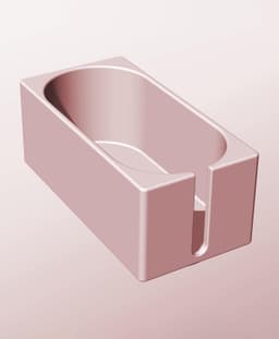 CX68-60-SS Modular stacking slotted container for home decor 3d model