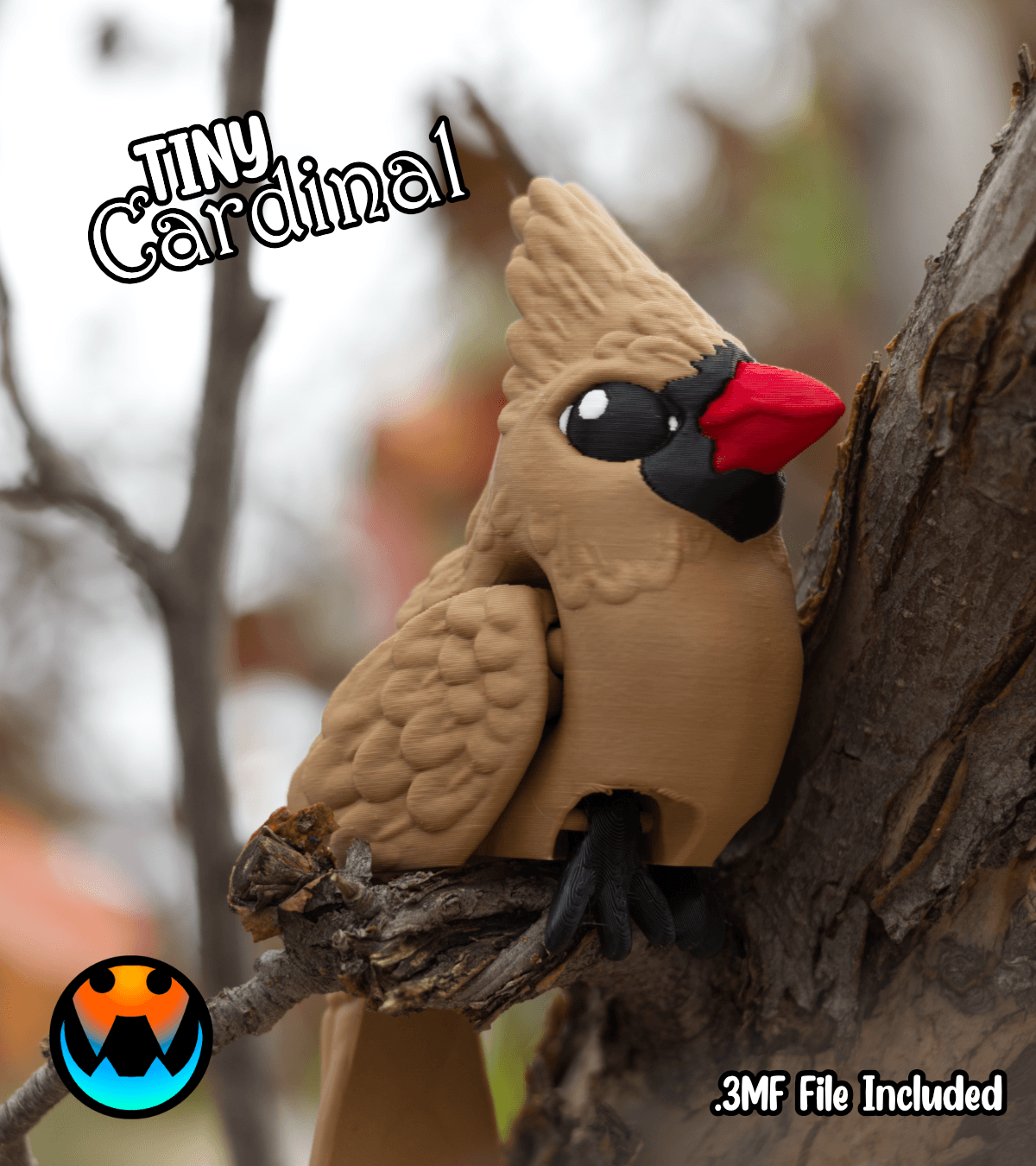 Tiny Cardinal 3d model