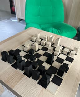 Minimal Chess Set - Beginner Friendly 3d model