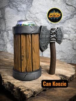 Aztec Axe Can Koozie 3d model