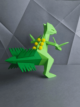 Sceptile Low Poly Pokemon 3d model