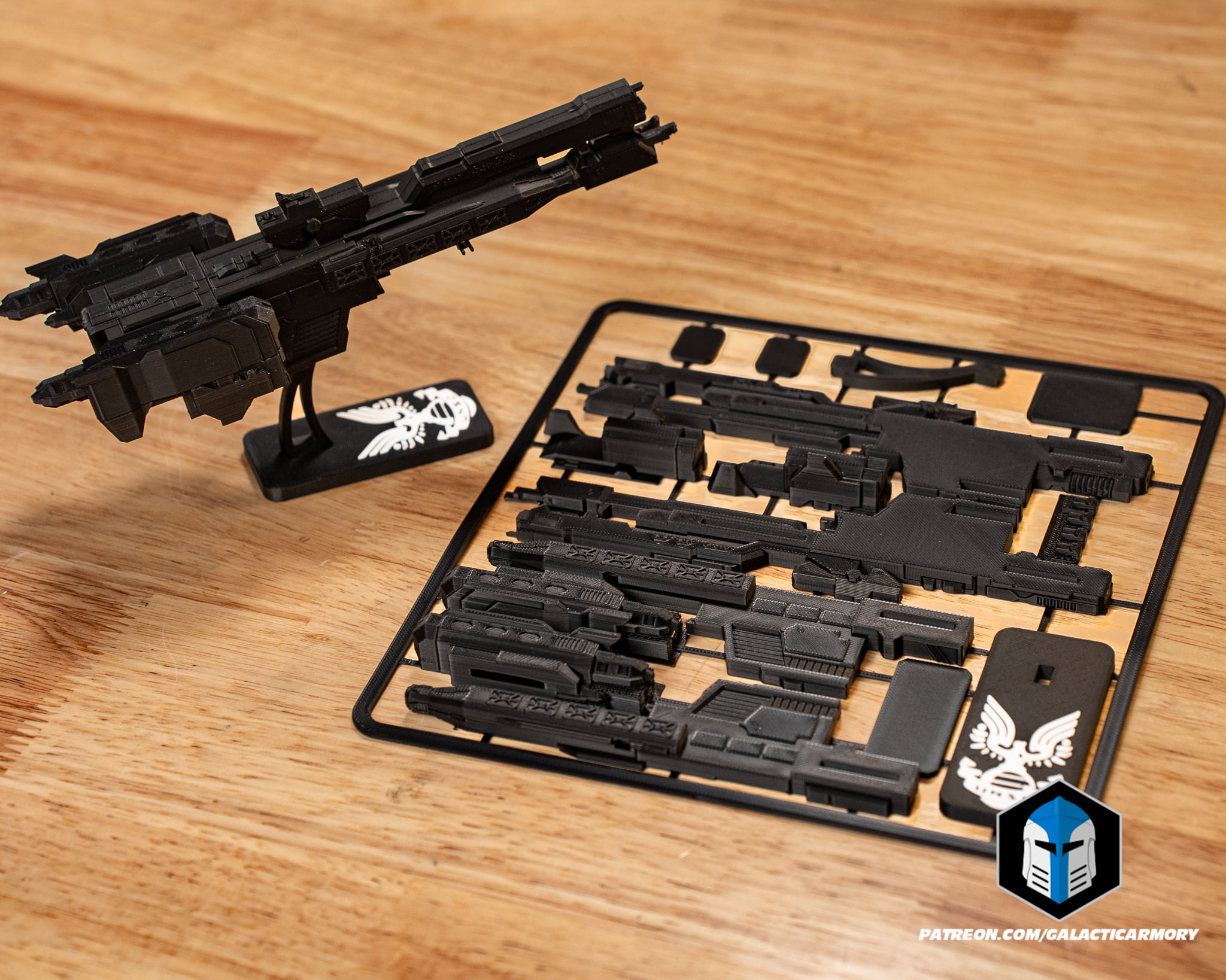 Forward Unto Dawn Kit Card - 3D Print Files 3d model