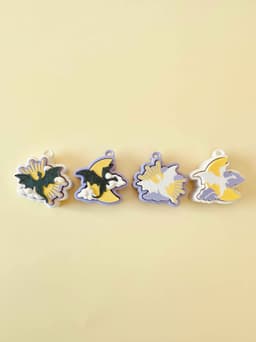 Sun and Moon Dragon Clicker Keychain Fidget Toy Bundle 3d model