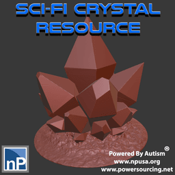 Sci-Fi Crystal Terrain / Resource 3d model