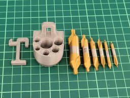 Chamfer Drill bit compact organizer - IKEA SKADIS 3d model