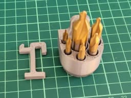 Chamfer Drill bit compact organizer - IKEA SKADIS 3d model