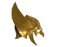Hawk man Helmet Mask 3d model