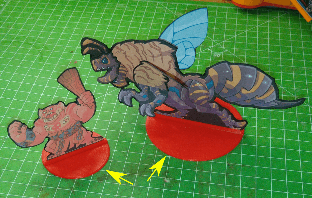 Compliant Paper Miniature Base 3d model