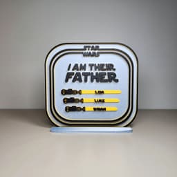 I Am Their Father Ornament (six versions) 3d model