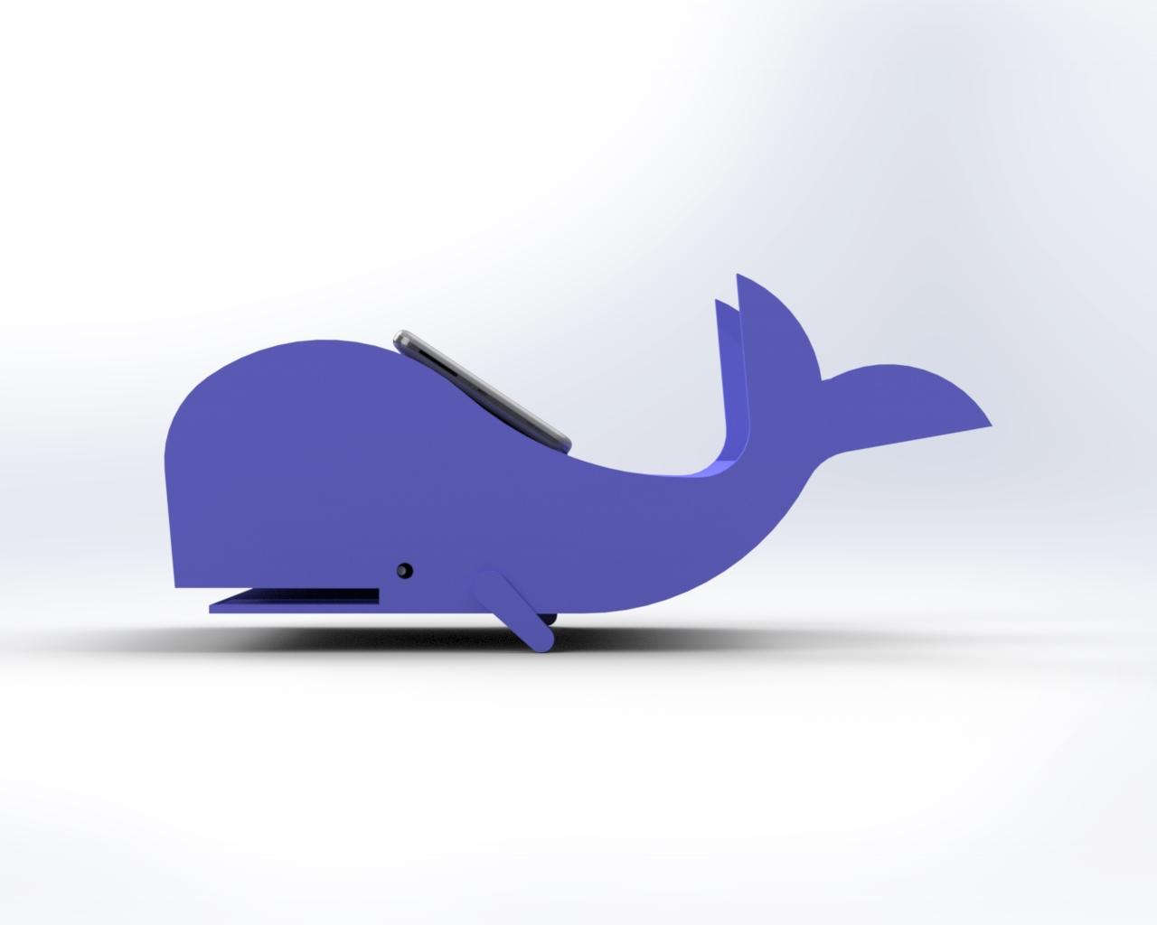 Blue Whale Phone Holders.SLDPRT 3d model