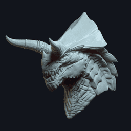 Garnon v7 Action Figure Head 3d model