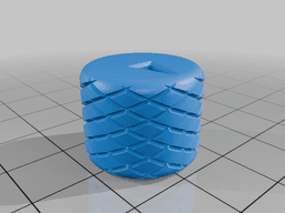 Knurled Knobs Push-on 6mm 3d model