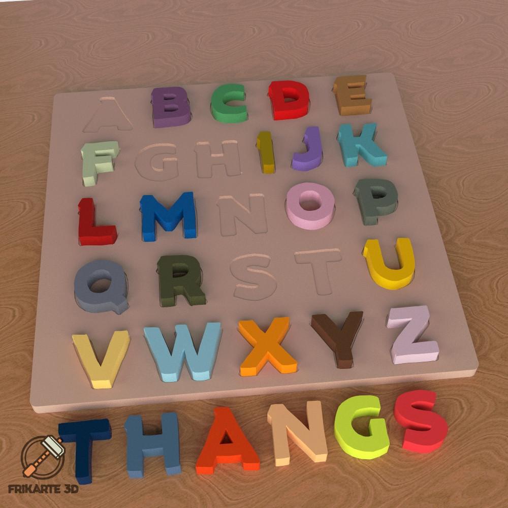Alphabet Board Game - BackToSchool 3d model