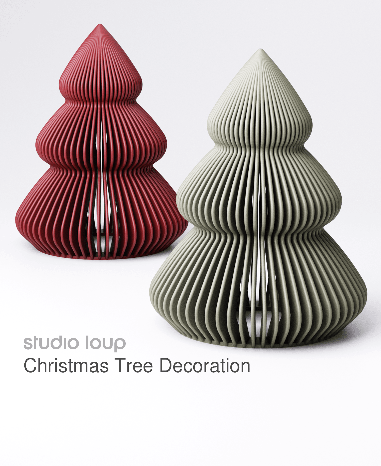 Christmas Tree Decoration Style 1 3d model