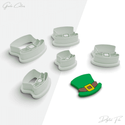 Saint Patrick's Day Polymer Clay Cutter Package, 5 Models, 2 Cutter Version, 5 Size, No:1399 3d model