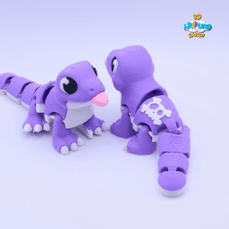 Cute Flexi Komodo Dragon Diorama - Indonesia 3d model