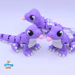 Cute Flexi Komodo Dragon Diorama - Indonesia 3d model