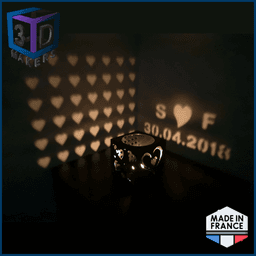 Valentine's Day Candle Lantern – Romantic Shadows 3d model