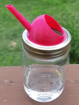 Mason Jar Watering Lid - Drip Proof - Support Free 3d model