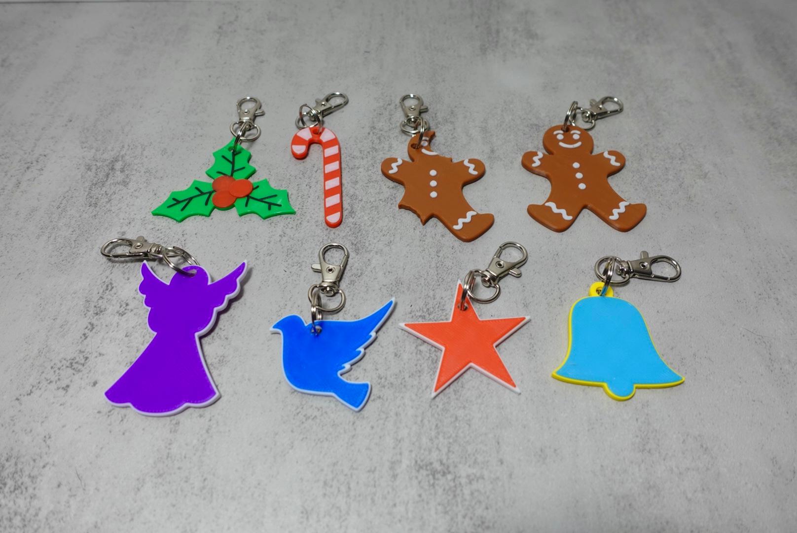 Christmas Keychains 3d model