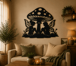 Fairy Mushroom Fantasy 2D Wall Art Decor.stl 3d model