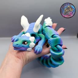 flexi chonky soft dragon 3d model