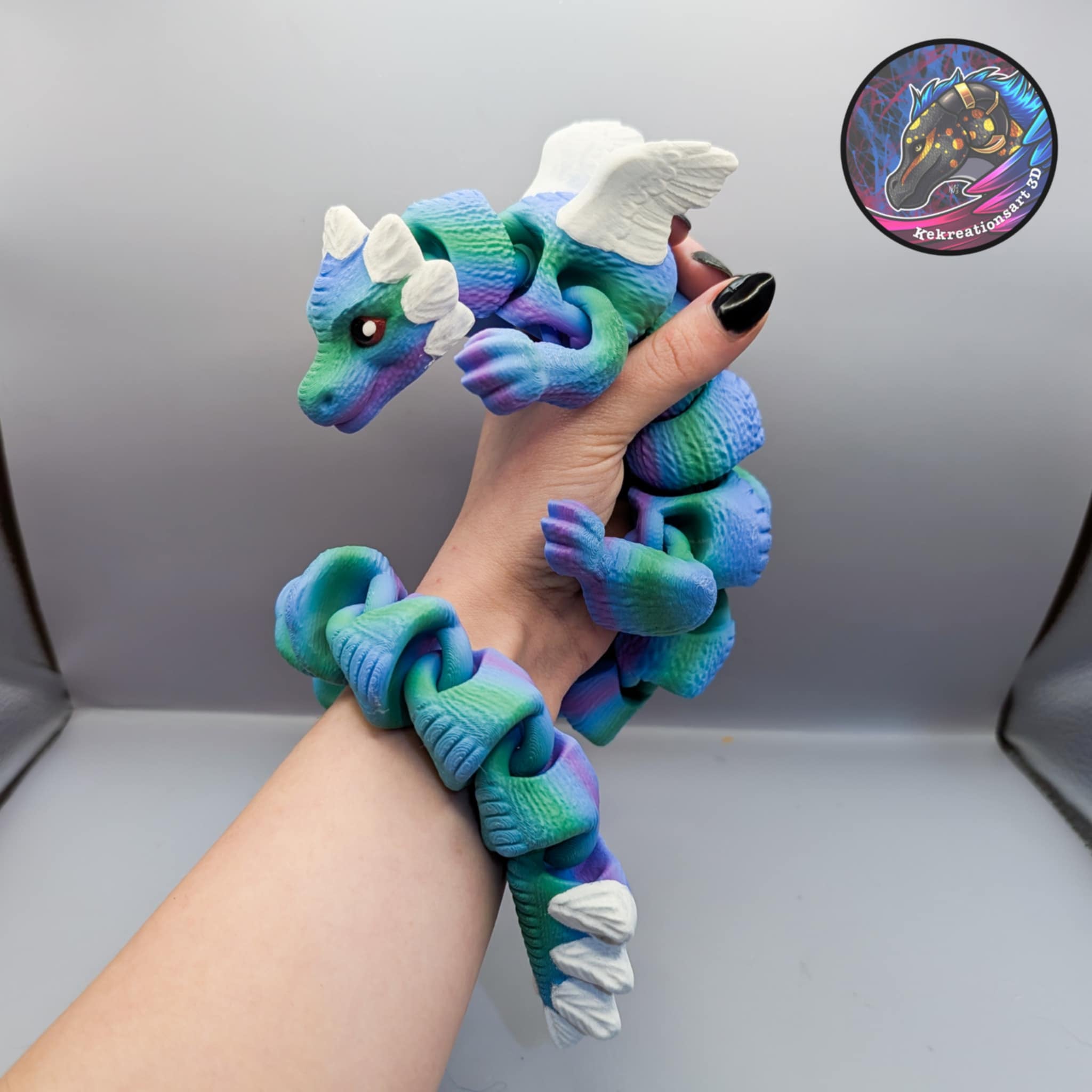 flexi chonky soft dragon 3d model