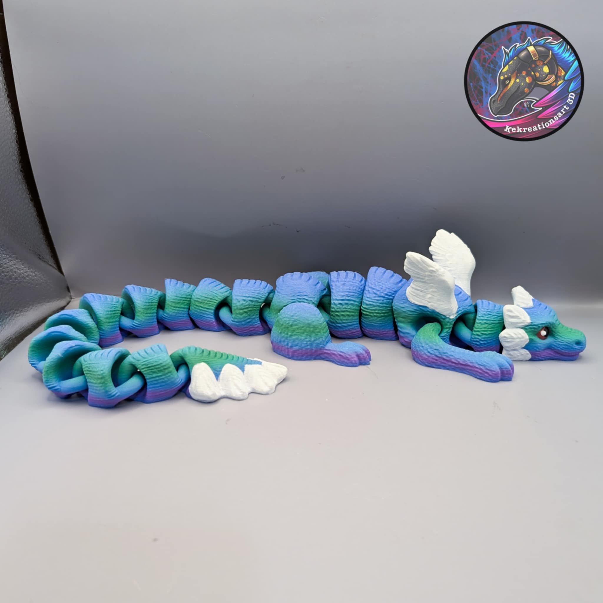 flexi chonky soft dragon 3d model