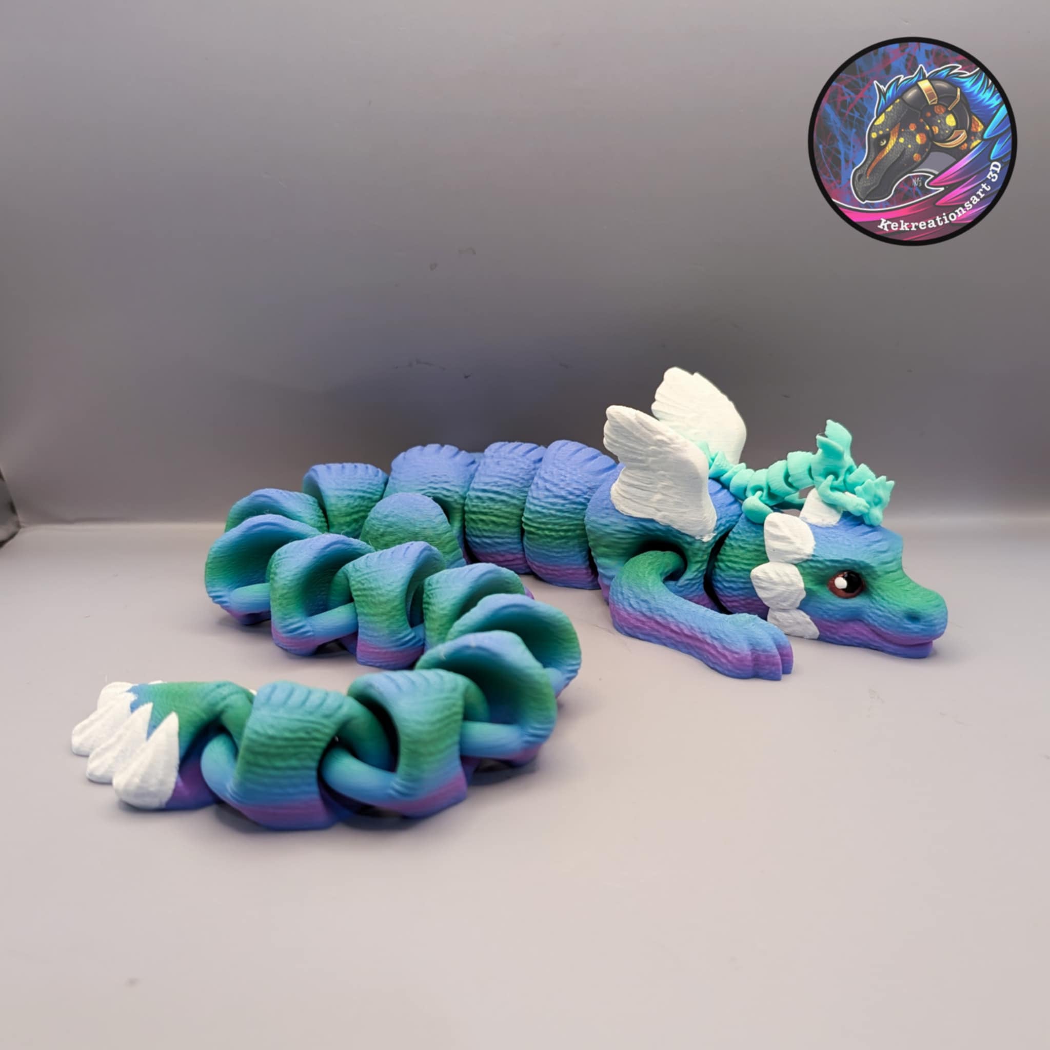 flexi chonky soft dragon 3d model