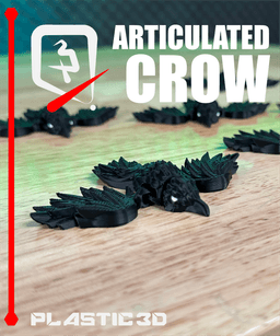 Articulated Crow — A Winged Creature of Shadows 3d model