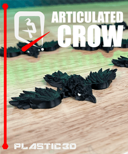 Articulated Crow — A Winged Creature of Shadows 3d model
