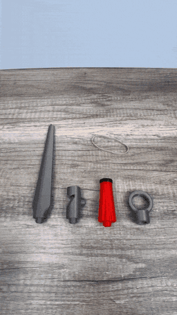 Rubber Band Wand (Silk Needle) 3d model