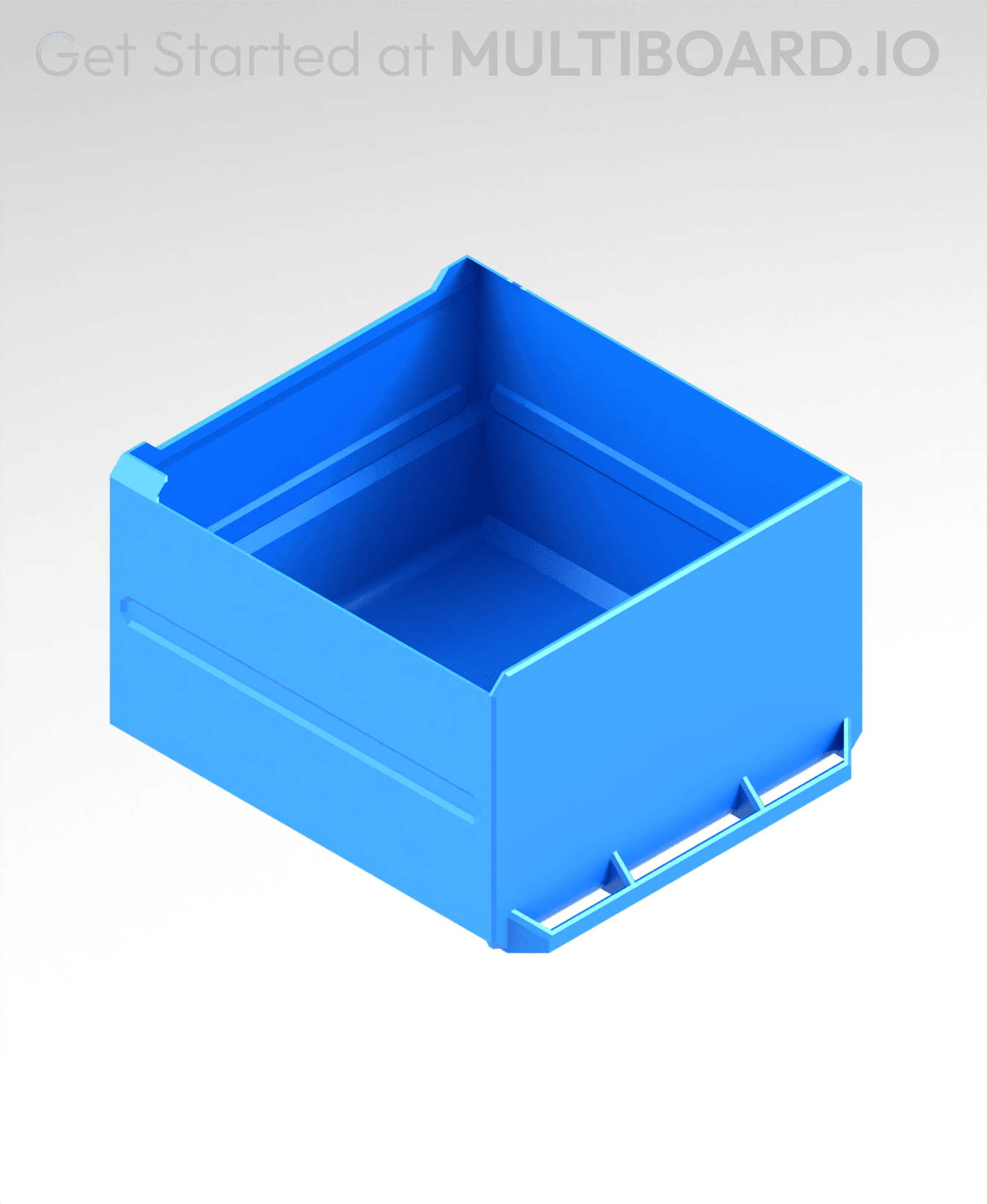 3x2x3 LU - Magnetic - Simple Multibin Drawer 3d model