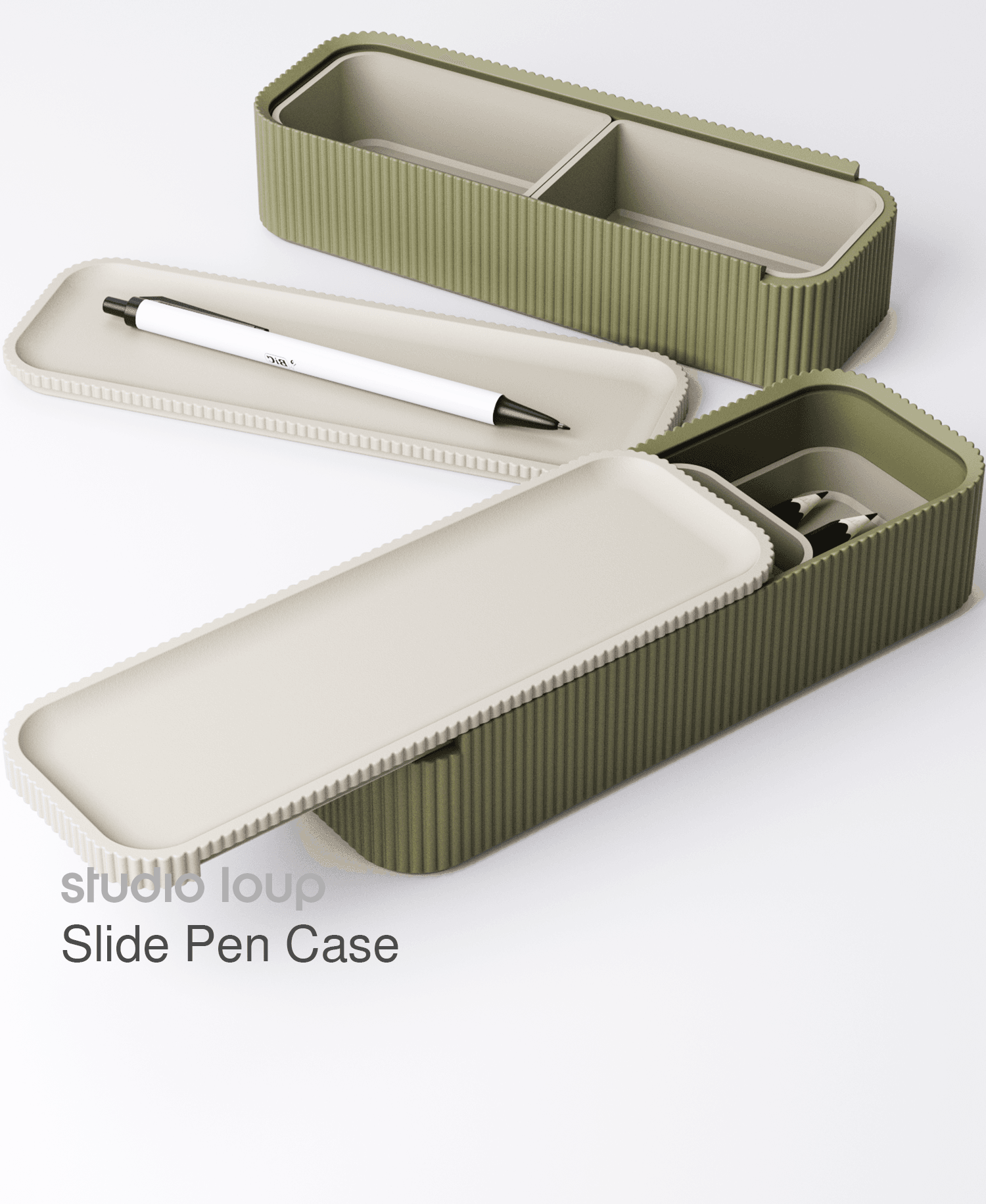 Slide Pen Case 3d model